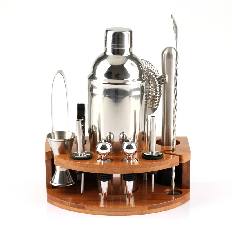 Factory Outlet 12 sets Bartender 750ml Coated Boston Bar Bartender Tool Set with Shelf
Factory Outlet 12 sets Bartender 750ml Coated Boston Bar Bartender Tool Set with Shelf
