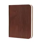 customized Brown wooden foldable rechargeable Book Shaped Kids Gift Item led book light