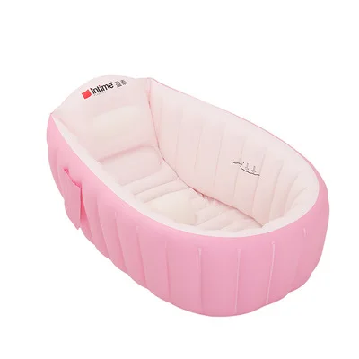 Baby Inflatable Bathtub Non Slip Travel Bathtub for infant paddling foldable Shower Basin with Air Pump, Blue pink
Baby Inflatable Bathtub Non Slip Travel Bathtub for infant paddling foldable Shower Basin with Air Pump, Blue pink