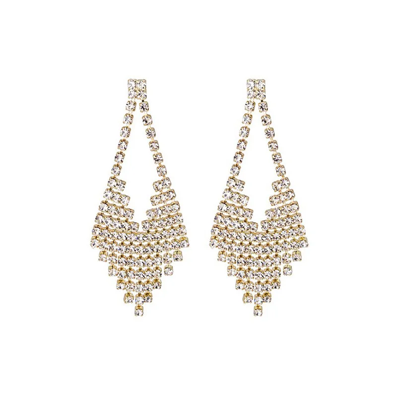 European and American new S925 silver needle long tassel earrings female fashion rhinestone earrings net red circle exaggerated
European and American new S925 silver needle long tassel earrings female fashion rhinestone earrings net red circle exaggerated
