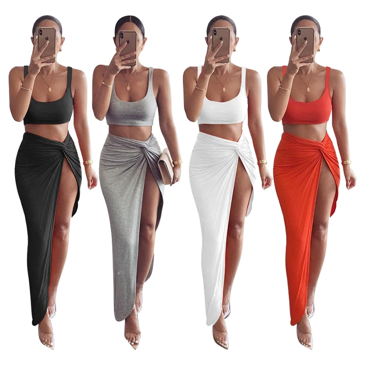 2021 New Arrival Summer Women Ribbed Long Dress Bodycon Two Piece Set Party Club Long White Casual Dress, Accept customized women bodycon dress
2021 New Arrival Summer Women Ribbed Long Dress Bodycon Two Piece Set Party Club Long White Casual Dress, Accept customized women bodycon dress