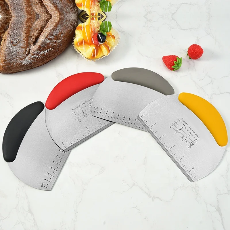 Soft Handle Stainless Steel Dough Divider Chopper Bread and Pizza Dough Scraper
Soft Handle Stainless Steel Dough Divider Chopper Bread and Pizza Dough Scraper