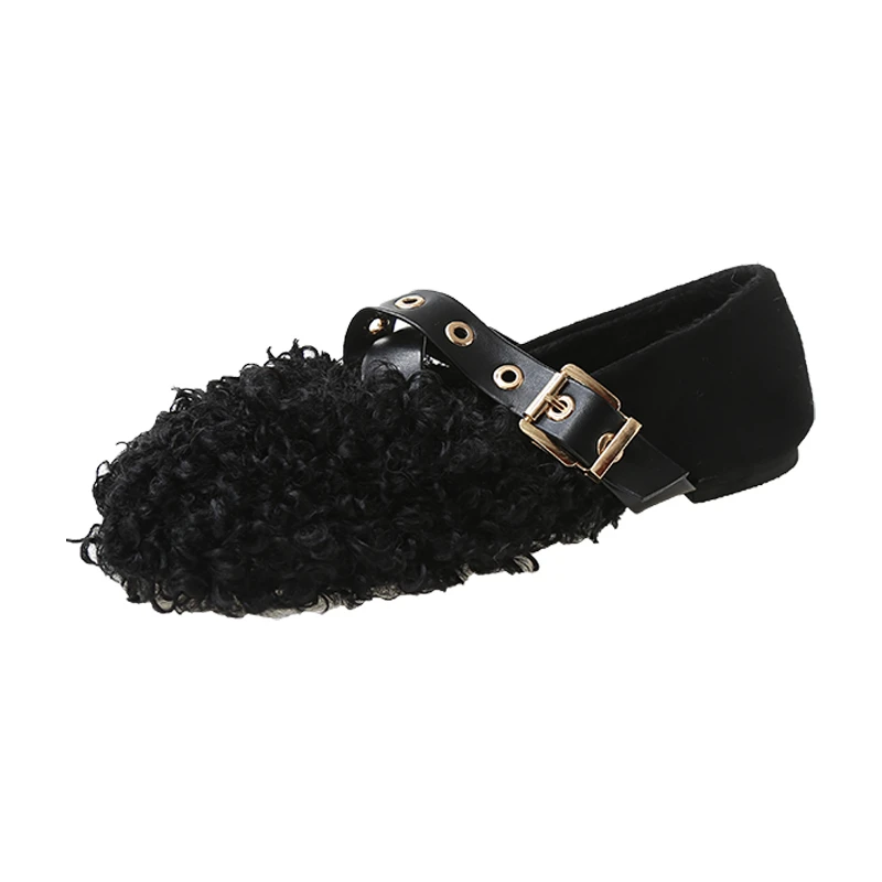 Fashion Casual Women Breathable Buckle Strap Slip On Lamb wool plus velvet Flat cotton Shoes
Fashion Casual Women Breathable Buckle Strap Slip On Lamb wool plus velvet Flat cotton Shoes