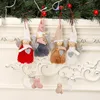 New product christmas ornaments hanging cute angel plush doll Christmas tree creative pendant decoration