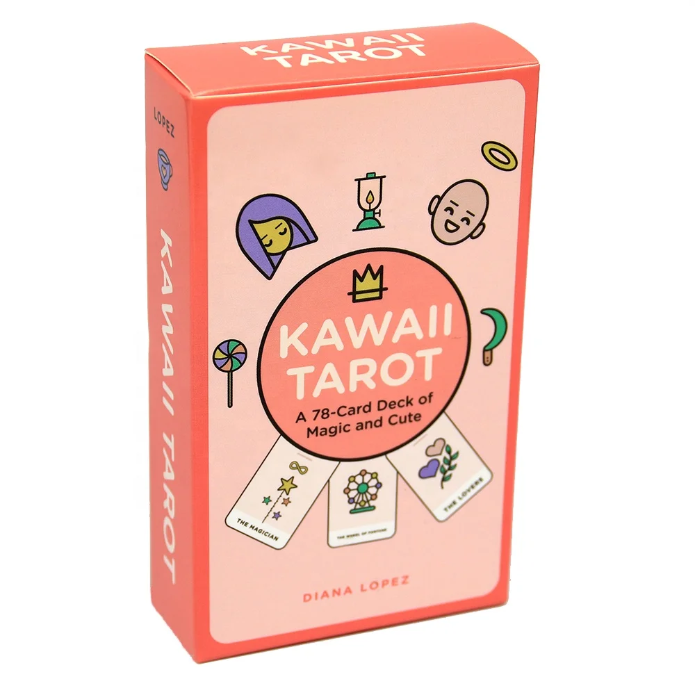 Kawaii Tarot 78 Cards Deck of Magic and Cute Tarot Kartlari Decks Tarot Cards Custom Printing Wholesale, Customized color
Kawaii Tarot 78 Cards Deck of Magic and Cute Tarot Kartlari Decks Tarot Cards Custom Printing Wholesale, Customized color