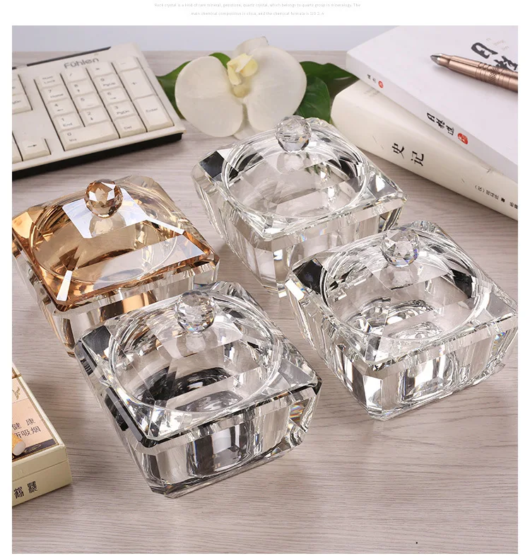 Luxury Crystal Clear Square Octagonal Ashtray With Lid Home Office Ashtray Candle Holder, Picture
Luxury Crystal Clear Square Octagonal Ashtray With Lid Home Office Ashtray Candle Holder, Picture