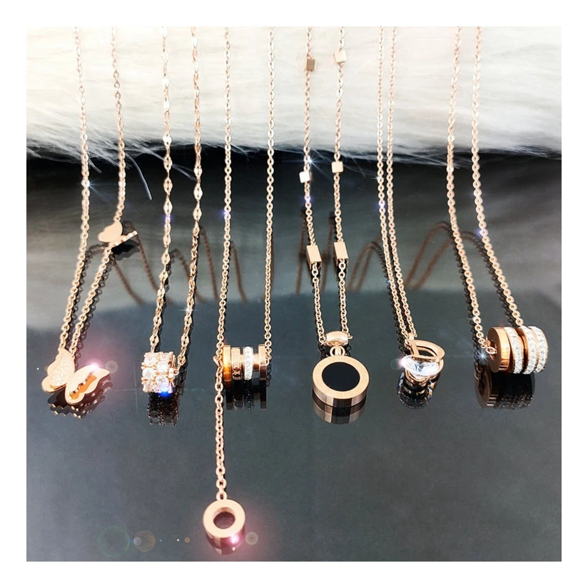 Various design fashion jewelry 2021 women butterfly charm gold plated necklace stainless steel, Gold/rose gold
Various design fashion jewelry 2021 women butterfly charm gold plated necklace stainless steel, Gold/rose gold