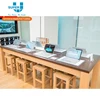 Custom Design Computer Flagship Laptop Retail Display Table Store Furniture Manufacturing Laptop Display Table