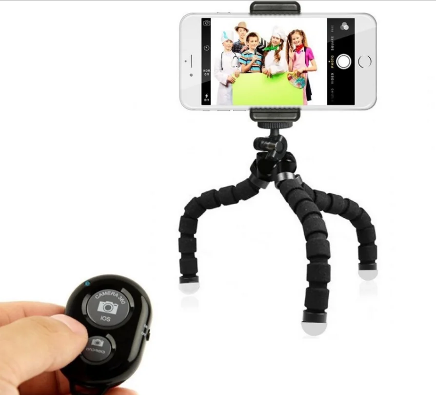 Phone Tripod Holder, Wireless Remote Shutter Flexible Sponge Legs Non-Slip Phone Camera Holder, Red,blue,black
Phone Tripod Holder, Wireless Remote Shutter Flexible Sponge Legs Non-Slip Phone Camera Holder, Red,blue,black