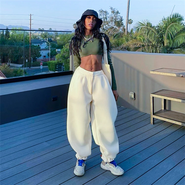 High Quality Low Waist Ladies Trousers Loose Streetwear Fashion Casual Wide Leg Women Long Jogger Pants
High Quality Low Waist Ladies Trousers Loose Streetwear Fashion Casual Wide Leg Women Long Jogger Pants