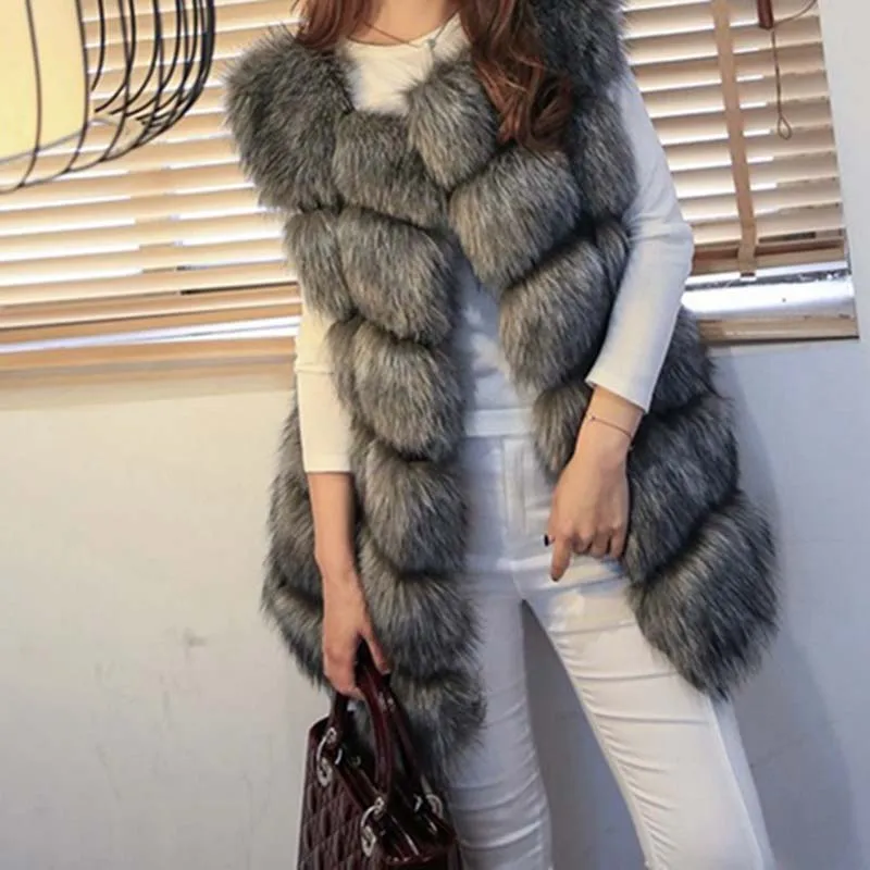 JULY'S SONG Women's Fur Coat Faux Fur Vest Female Jacket Winter New Fashion Warm Casual Fur Gilet Winter Woman Coat Plus Size, Gray black white pink
JULY'S SONG Women's Fur Coat Faux Fur Vest Female Jacket Winter New Fashion Warm Casual Fur Gilet Winter Woman Coat Plus Size, Gray black white pink