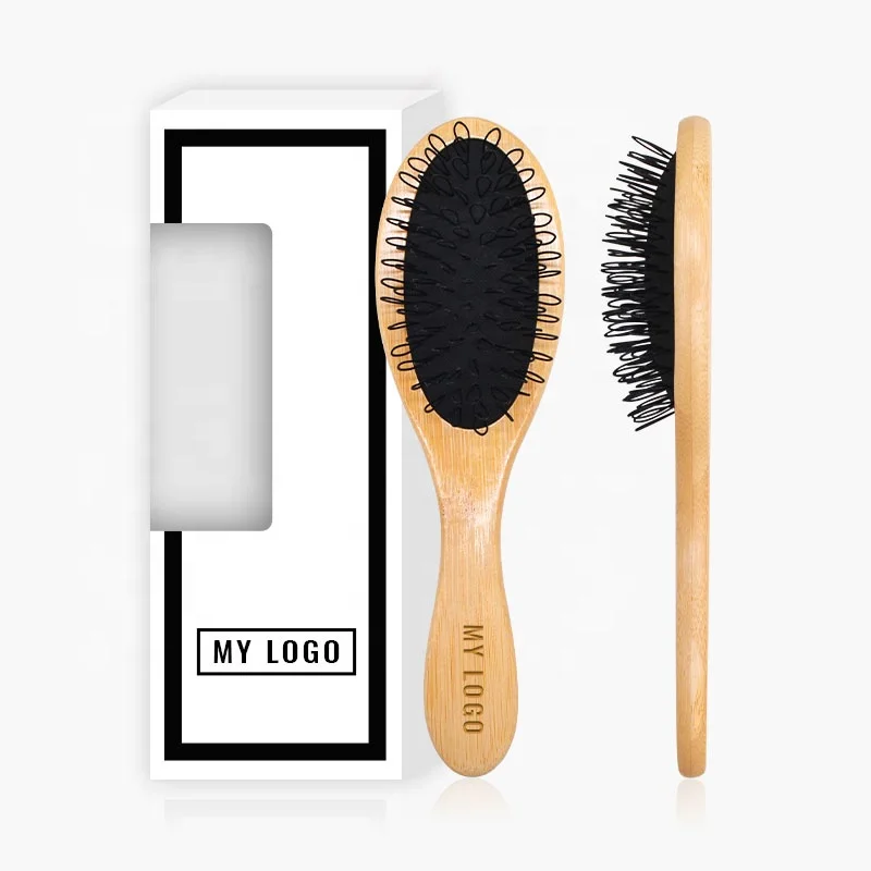 Customized logo wig wooden air cushion massage brushes hair extension loop hair brush, Natural
Customized logo wig wooden air cushion massage brushes hair extension loop hair brush, Natural