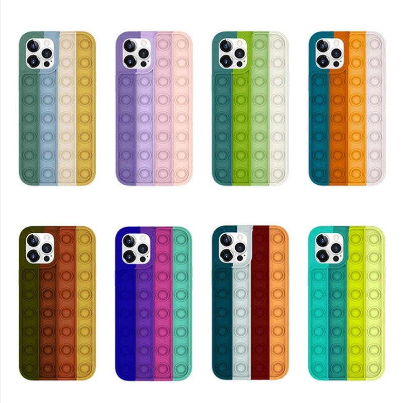 Amazon Hot Sale Push It Bubble Silicone Phone Case Bubble Fidget Toys Silicone Case Fidget Phone Case, Multi-colors
Amazon Hot Sale Push It Bubble Silicone Phone Case Bubble Fidget Toys Silicone Case Fidget Phone Case, Multi-colors