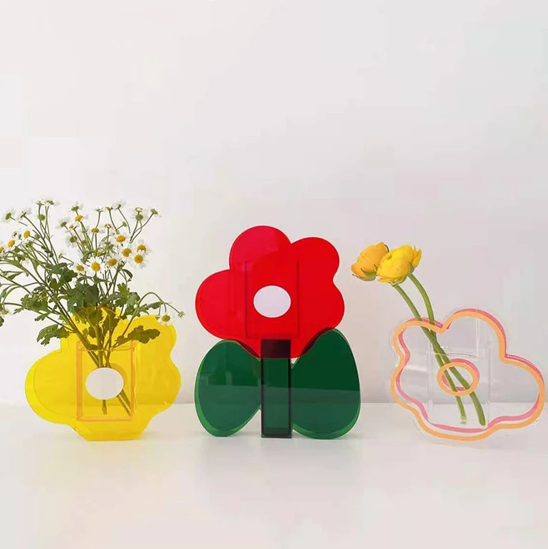 Transparent vase acrylic flower drier flower leaf simple art ornament Creative Festival gift customization
Transparent vase acrylic flower drier flower leaf simple art ornament Creative Festival gift customization