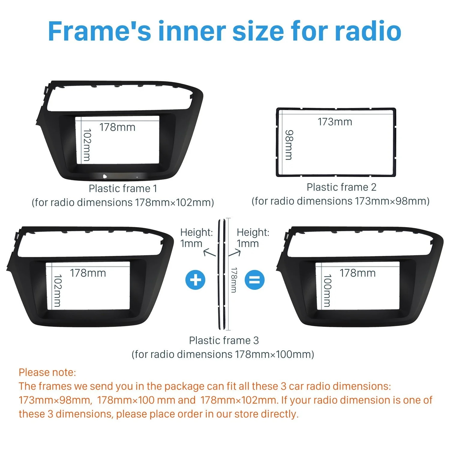 OEM Style No Gap 2DIN Car Stereo Radio Fascia Panel Trim Frame Kit For 2018 HYUNDAI i-20 Left Hand Drive
OEM Style No Gap 2DIN Car Stereo Radio Fascia Panel Trim Frame Kit For 2018 HYUNDAI i-20 Left Hand Drive