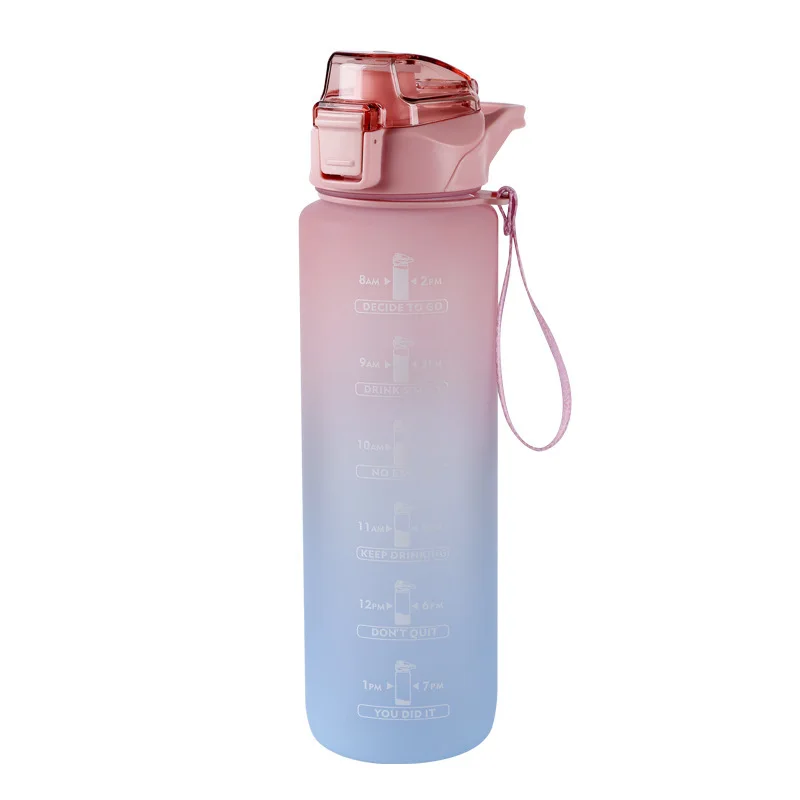 Fashion large capacity portable plastic cups carry rope frosted gradient color straw sports water bottle girls
Fashion large capacity portable plastic cups carry rope frosted gradient color straw sports water bottle girls