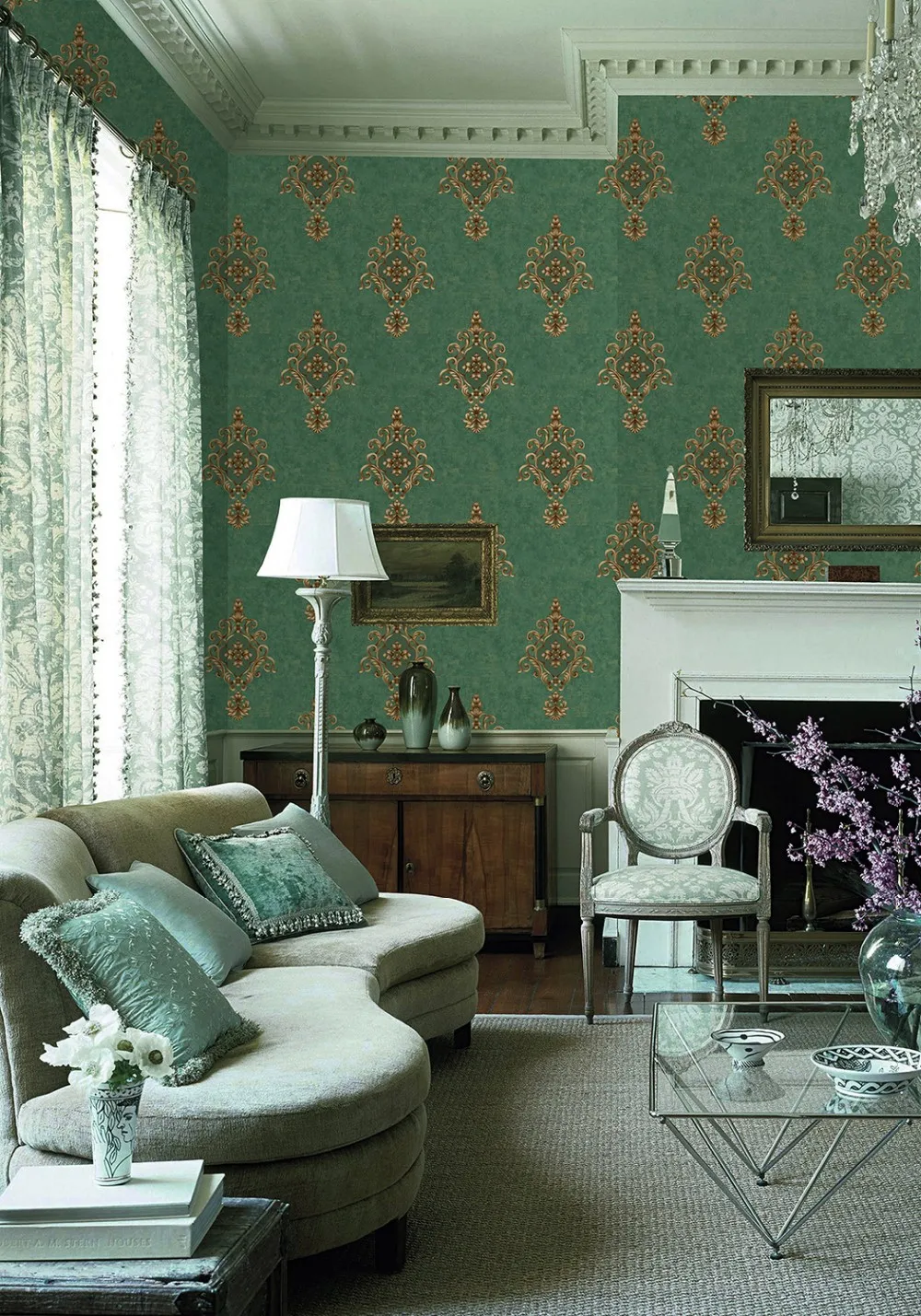 flowers design background non-woven wallcovering 5 flowers design background non-woven wallcovering Haee80cbb30b14384afba14740a86893fM