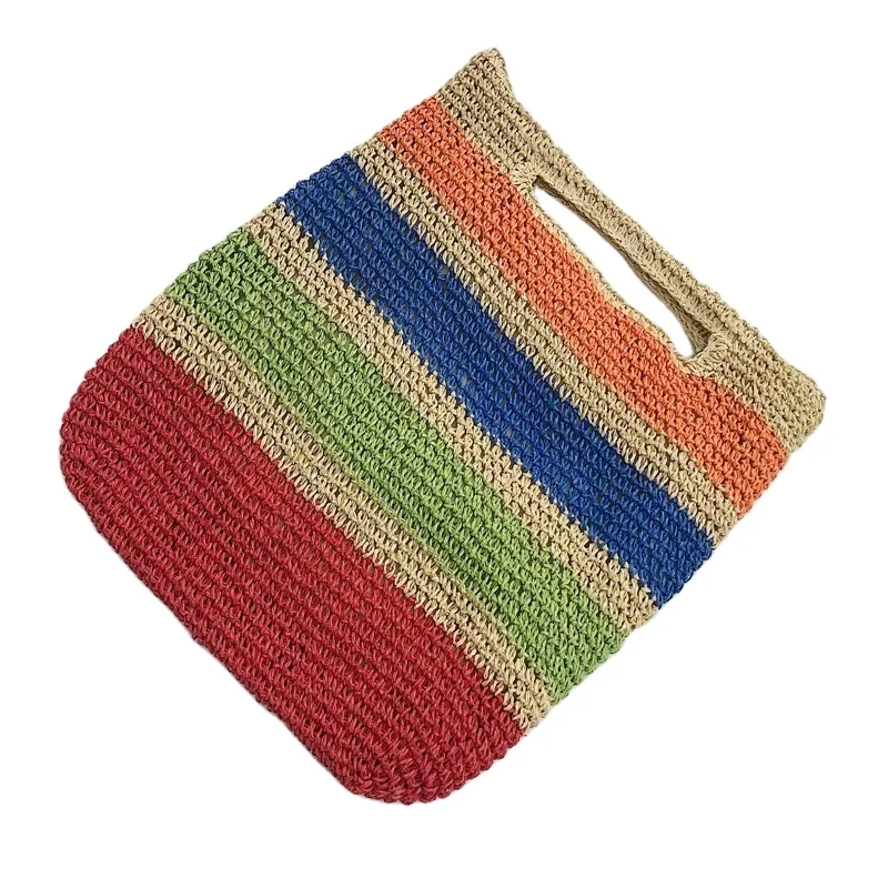 Wholesale colourful color stitching striped straw clutch bag mini beach women handbags, Colors
Wholesale colourful color stitching striped straw clutch bag mini beach women handbags, Colors