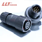 2 3 4 5 6 10 Pin M14 8pin Electrical Waterproof Connector Female Male Terminal Connector