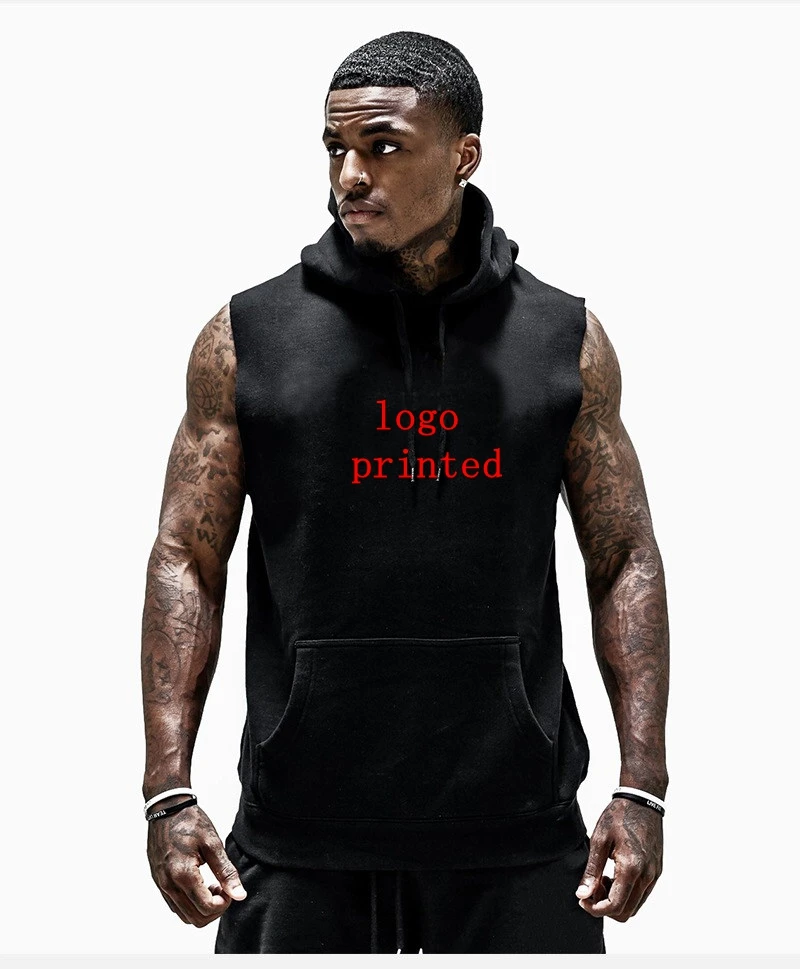 2021 Factory Wholesale Custom Logo Mens Sports Running Slim Fit Sleeveless Gym Hoodies
2021 Factory Wholesale Custom Logo Mens Sports Running Slim Fit Sleeveless Gym Hoodies