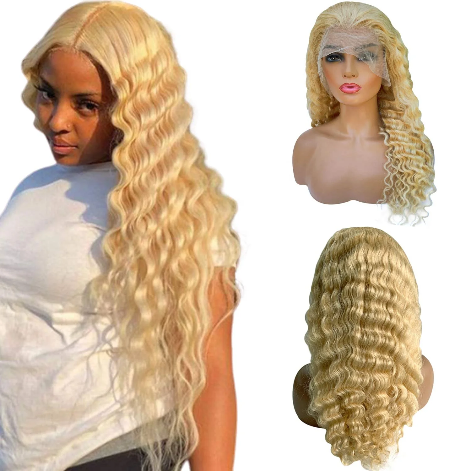 30 Inch Raw Virgin Deep Wave 613 Blonde Hd Lace Front Wig 4x4 Curly Transparent Lace Frontal Human Hair Wig 613 Full Lace Wig, Natural colors
30 Inch Raw Virgin Deep Wave 613 Blonde Hd Lace Front Wig 4x4 Curly Transparent Lace Frontal Human Hair Wig 613 Full Lace Wig, Natural colors