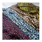 Custom Your Design Leopard Printed Chiffon Printed Fabric For Summer Clothing