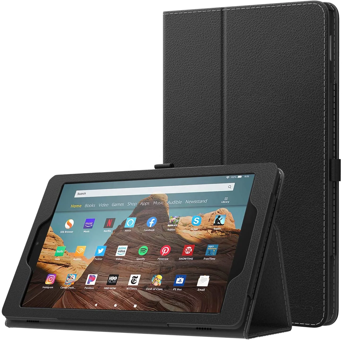 Kebei Case for All-New Amazon Fire HD 10 Tablet Slim Folding Stand Cover for 10.1 Inch Tablet, Black, Multi colors
Kebei Case for All-New Amazon Fire HD 10 Tablet Slim Folding Stand Cover for 10.1 Inch Tablet, Black, Multi colors
