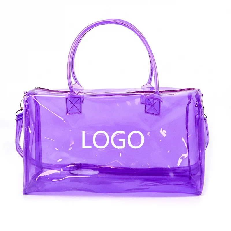 2021 New custom logo Transparent gym bag Holographic Waterproof travel bag ladies Weekend Travel pvc duffle bag 
2021 New custom logo Transparent gym bag Holographic Waterproof travel bag ladies Weekend Travel pvc duffle bag