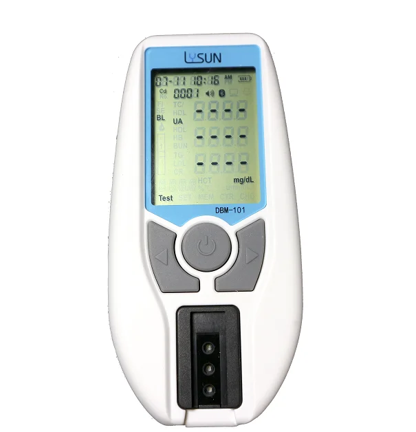 POCT portable blood test equipment TC/HDL/LDL/CR/UA/UR test meter with rechargeable battery for clinic use
POCT portable blood test equipment TC/HDL/LDL/CR/UA/UR test meter with rechargeable battery for clinic use