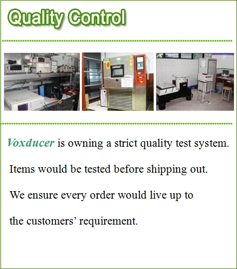 Voxducer quality control