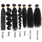 Free sample 10A grade raw virgin unprocessed straight hair bundles 100% brazilian human hair
