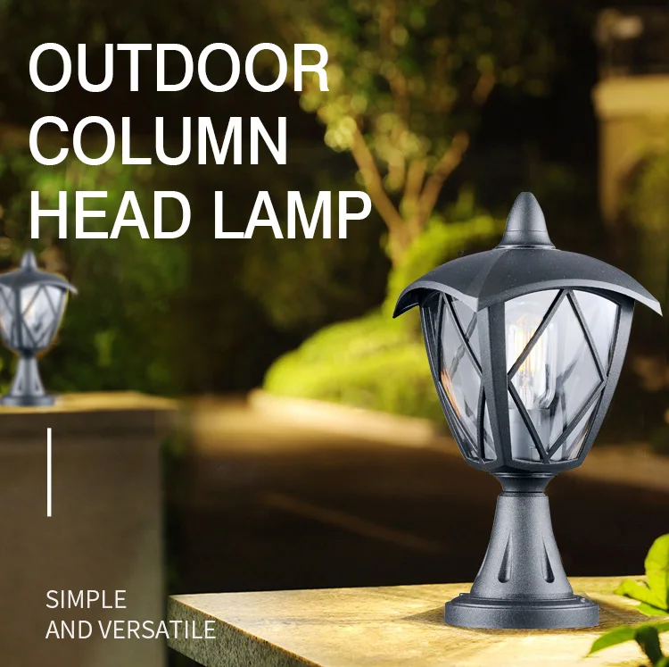 Hot Sale Newest Outdoor Decorative Fixture Pillar Lights For Garden Gate