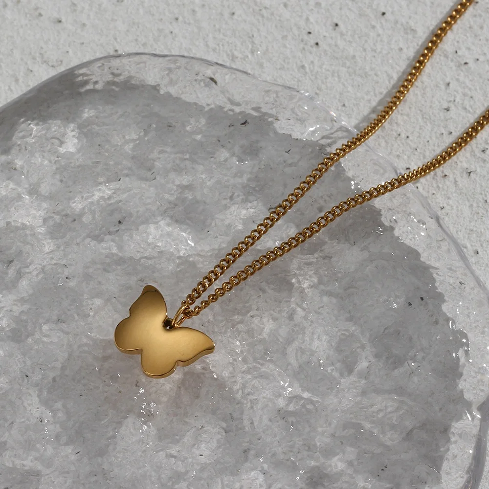 Non Tarnish 3d Butterfly Necklace Butterfly Pendant Necklace Stainless Steel Gold Plated Pendant Necklace
Non Tarnish 3d Butterfly Necklace Butterfly Pendant Necklace Stainless Steel Gold Plated Pendant Necklace