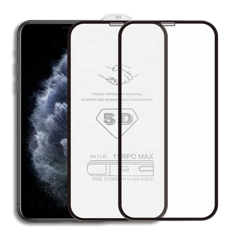Premium Quality 5D Mobile Phone Full Screen Protector Tempered Glass for Iphone X / 11 Pro
Premium Quality 5D Mobile Phone Full Screen Protector Tempered Glass for Iphone X / 11 Pro