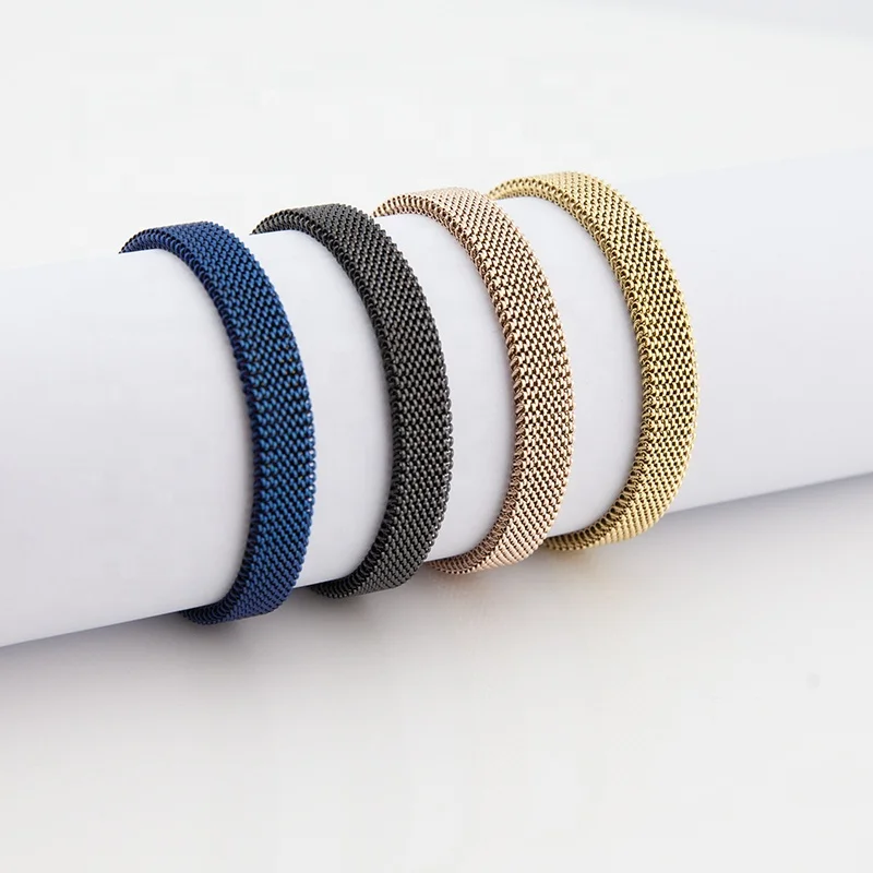 Amazon Hot Selling colorful Stainless Steel elastic mesh bracelet Spring Wrist Band Stretch Mesh Bracelet gifts
Amazon Hot Selling colorful Stainless Steel elastic mesh bracelet Spring Wrist Band Stretch Mesh Bracelet gifts