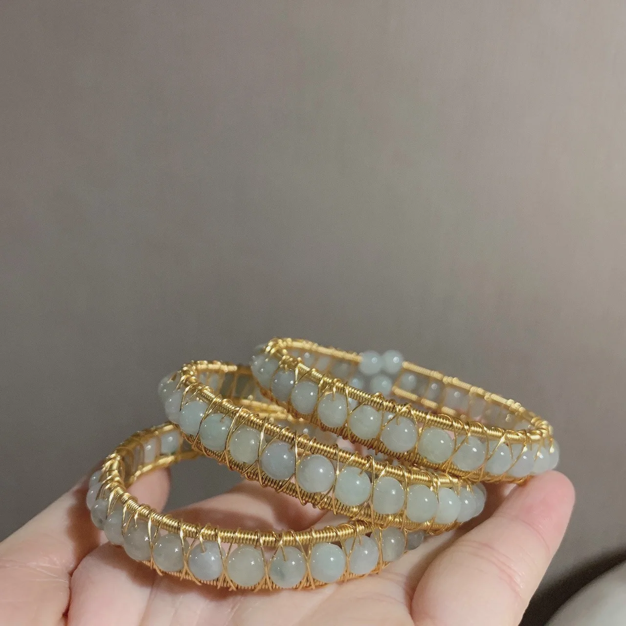 2021 Summer Fashion Design Handmade Natural Jade Pearl Winding Double Layer 14K Gold Fill Bangle For Women Gift Fine Jewelry
2021 Summer Fashion Design Handmade Natural Jade Pearl Winding Double Layer 14K Gold Fill Bangle For Women Gift Fine Jewelry