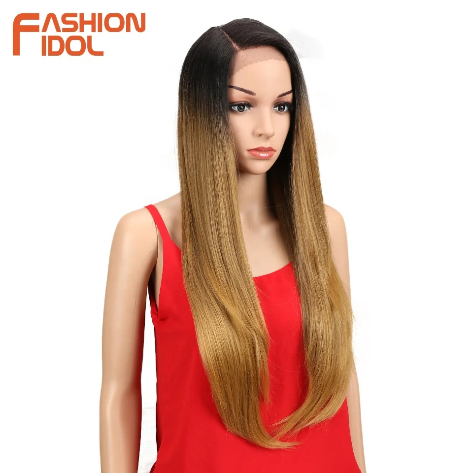 FASHION IDOL Lace Front Wigs Straight Hair Synthetic Wigs 28 Inch Ombre Blonde Long Cosplay Wigs For Women Heat Resistant Fiber, Black/brown/blonde/grey/613
FASHION IDOL Lace Front Wigs Straight Hair Synthetic Wigs 28 Inch Ombre Blonde Long Cosplay Wigs For Women Heat Resistant Fiber, Black/brown/blonde/grey/613