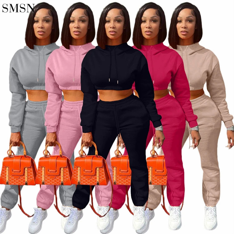 Newest Solid Color Crop Top Hoodie Sportswear Ladies 2 Piece Set Women Pants Outfits 2 Piece Jogger Set
Newest Solid Color Crop Top Hoodie Sportswear Ladies 2 Piece Set Women Pants Outfits 2 Piece Jogger Set