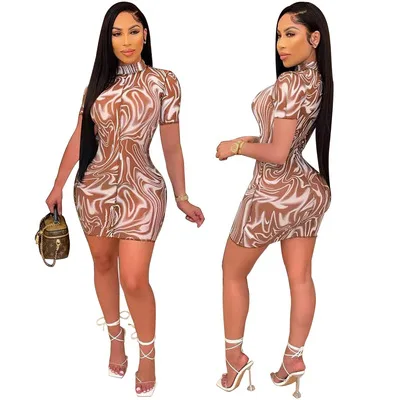 Hot Selling Casual Summer Trendy Women Clothes Swirl Women Mini Dress Plus Size Women Sexy Dresses with Short Sleeves, Customized color
Hot Selling Casual Summer Trendy Women Clothes Swirl Women Mini Dress Plus Size Women Sexy Dresses with Short Sleeves, Customized color