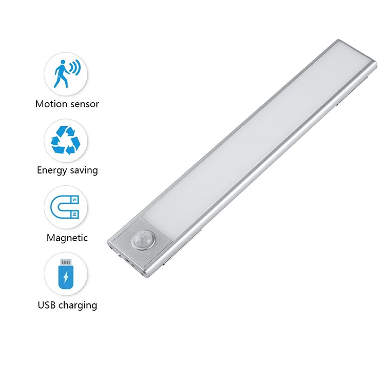  Super Bright Rechargeable Wireless Motion Sensor Closet Light 40 LED Under Cabinet Light 