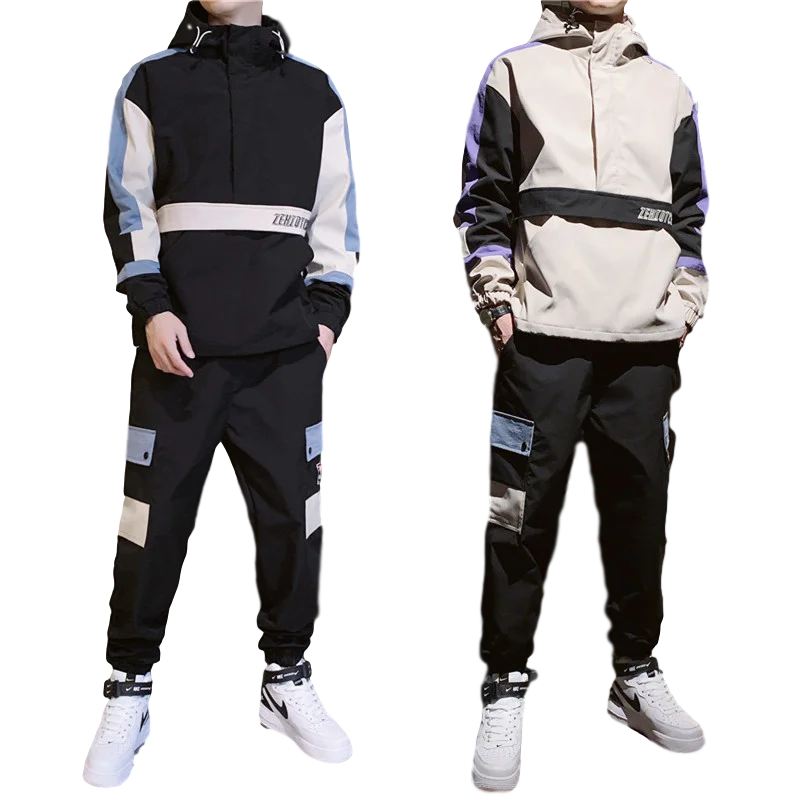 2020 men jogging suits set tracksuit Set Two Piece Hooded Sweatshirt men jogging suits set Autumn Winter sports suit
2020 men jogging suits set tracksuit Set Two Piece Hooded Sweatshirt men jogging suits set Autumn Winter sports suit