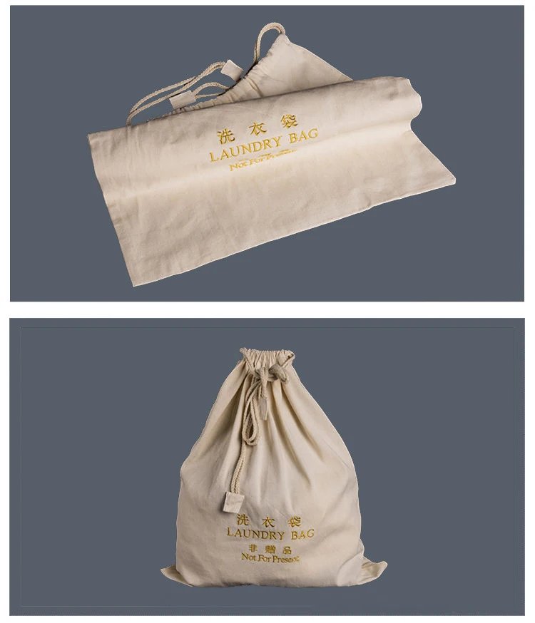 clothes shoes storage packaging cotton canvas large drawstring