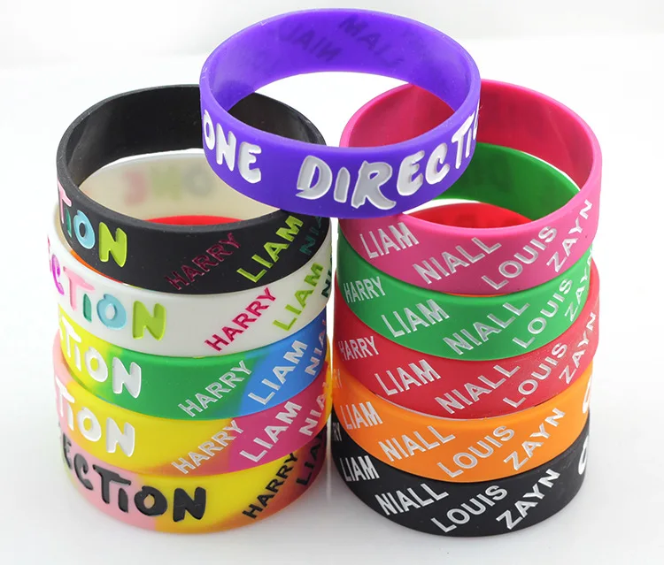 One Direction Europe and America Star Silicone Bracelet 1D combination aid silicone hand ring
One Direction Europe and America Star Silicone Bracelet 1D combination aid silicone hand ring