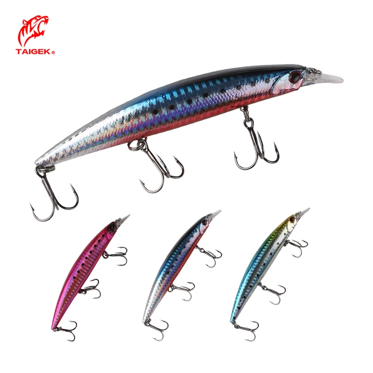 TAIGEK 23g 120mm Rustproof Minnow Fishing Lures Bass Bait Alloy Steel Treble Hook Smooth Diving Action Fishing Equipment, 7 colors
TAIGEK 23g 120mm Rustproof Minnow Fishing Lures Bass Bait Alloy Steel Treble Hook Smooth Diving Action Fishing Equipment, 7 colors