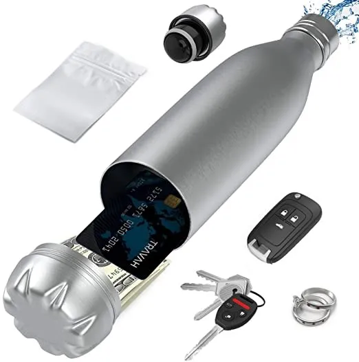 Stainless steel vacuum insulated leak-proof water bottle 750ml hidden items at the bottom with dry storage compartment, Customized colors acceptable
Stainless steel vacuum insulated leak-proof water bottle 750ml hidden items at the bottom with dry storage compartment, Customized colors acceptable