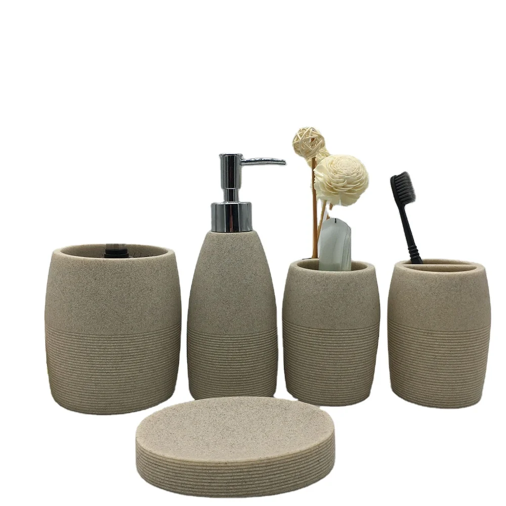 Simple Color sand Resin soap toothbrush holder toothpaste dispenser, Customized color
Simple Color sand Resin soap toothbrush holder toothpaste dispenser, Customized color
