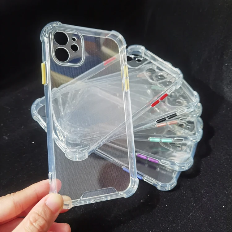 Hot Selling 2.0mm Colorful Buttons Shockproof Bumper High Clear Transparent TPU Cell Mobile Phone Cover Case For LG Stylo 7
Hot Selling 2.0mm Colorful Buttons Shockproof Bumper High Clear Transparent TPU Cell Mobile Phone Cover Case For LG Stylo 7