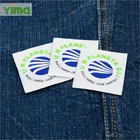 Custom Brand Name Garment Label End Folded And Center Folded Satin Fabric Sew On Soft Damask Clothing Woven Label