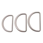 custom metal d shape ring for handbag clothing women belt gold black matte color 30mm 40mm 50mm d ring belt buckle