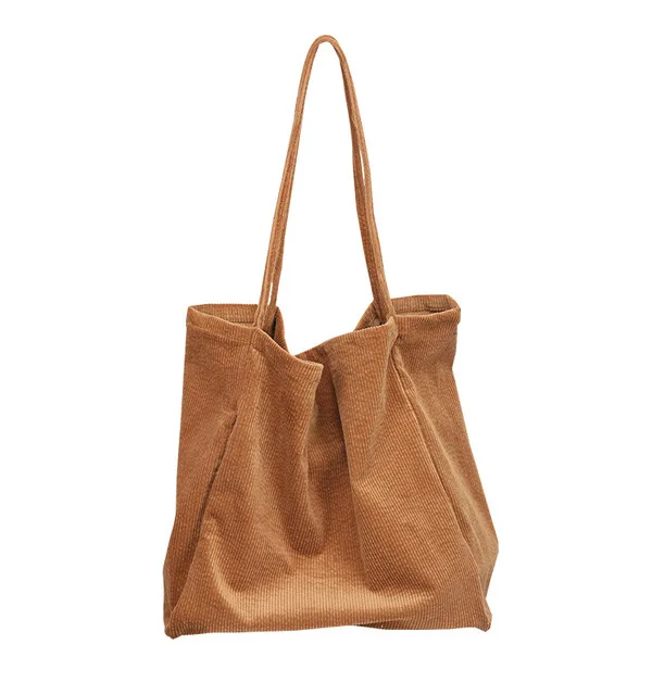 Women Fashion Corduroy Shoulder Bag Large Capacity Female Big Tote Handbag Folding Reusable Shopping Bags
Women Fashion Corduroy Shoulder Bag Large Capacity Female Big Tote Handbag Folding Reusable Shopping Bags